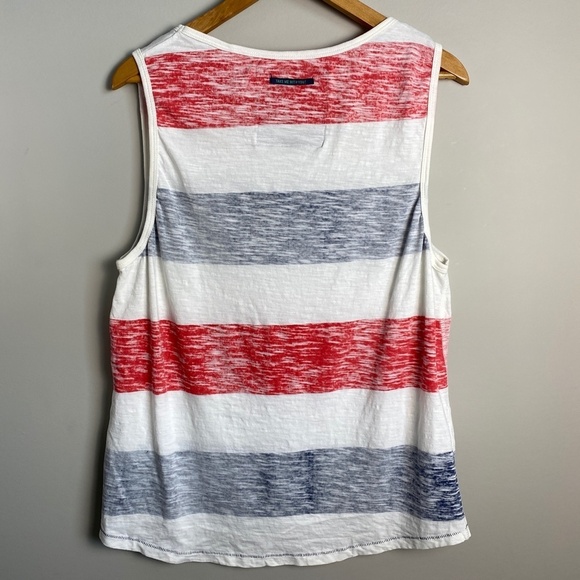 Projek Raw Men's Inside Out Red White Blue Beach Tank Top Size Large Surfer - Picture 4 of 13